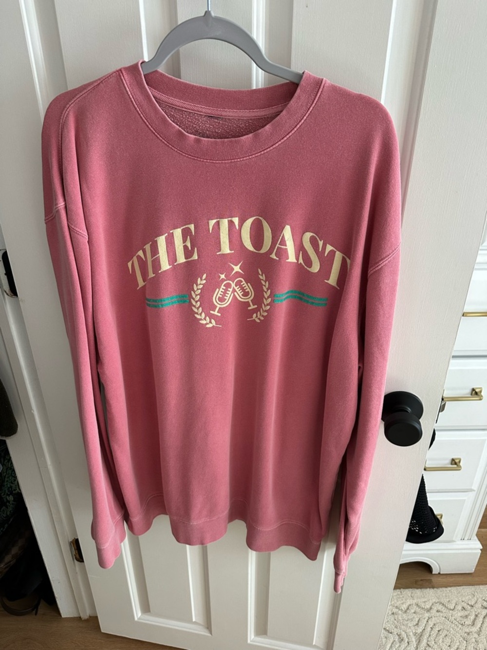 The Toast Women's Pink Crewneck Sweatshirt